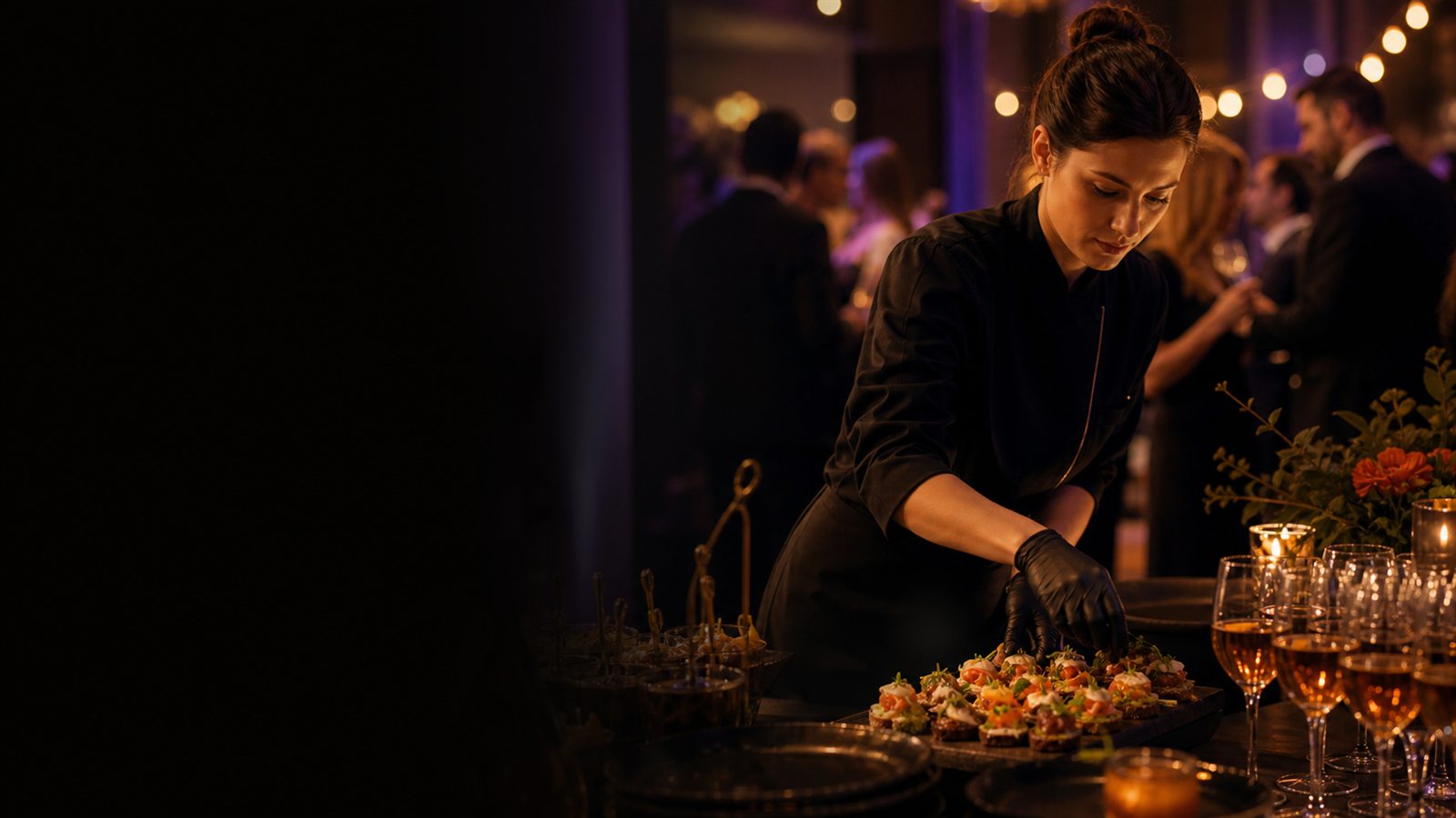 Professionelles Catering bei einer festlichen Veranstaltung